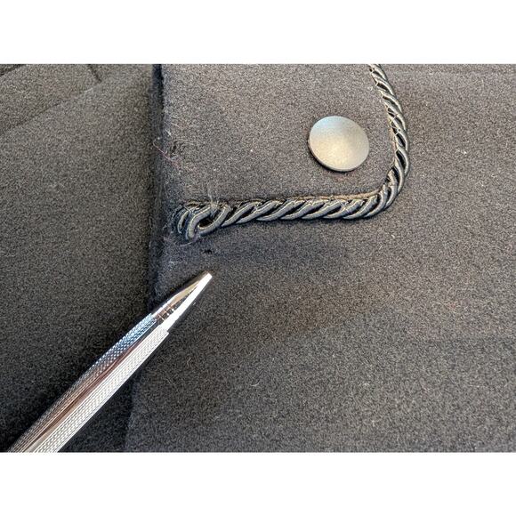 Vintage Jad Coat 14 Petite Black Wool Over Opera Dress Evening Formal Long USA - Picture 14 of 14